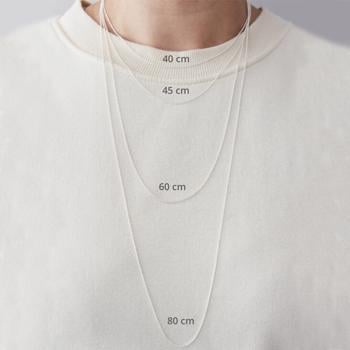 Anker kæde - Smuk kæde til Arne Jacobsen vedhæng i sølv, 40 cm